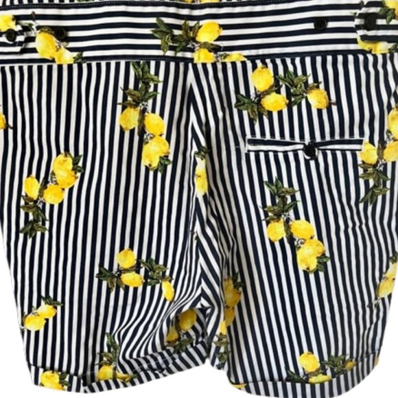 GLIMMS of New York Striped Romper with Lemons 98% Cotton - M - Picture 11 of 14